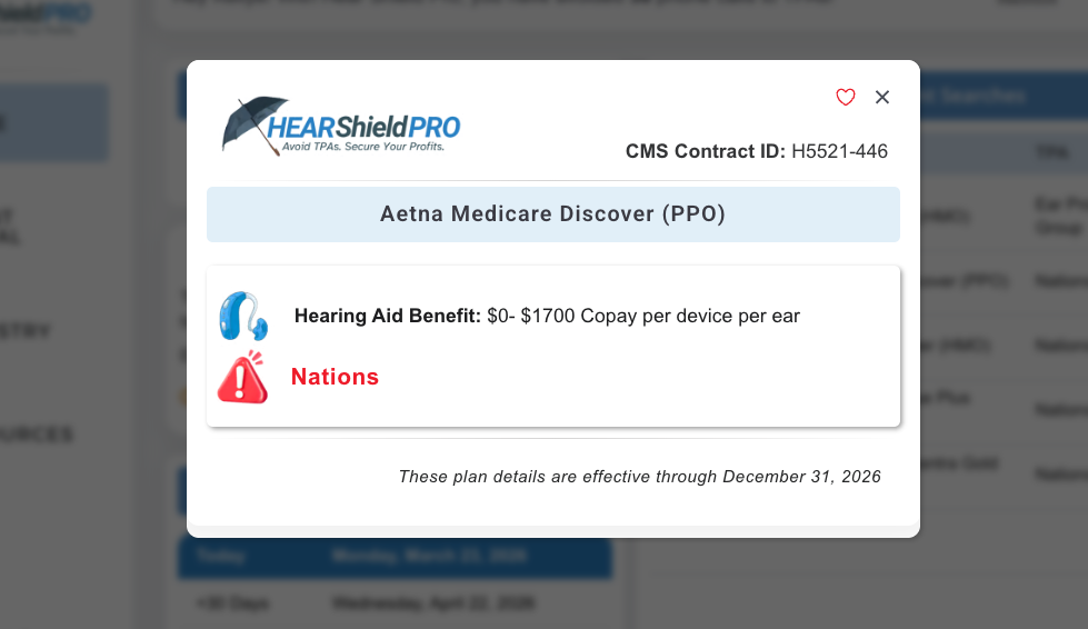 HearShield Pro Plan Details – Aetna Medicare Discover PPO Hearing Aid Benefits